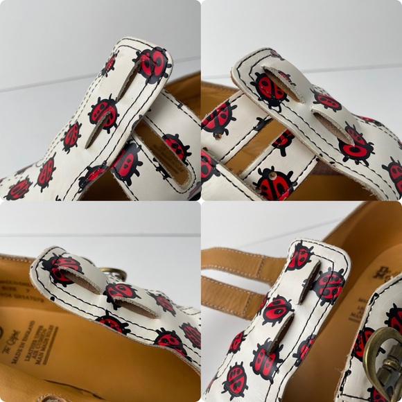 Vintage Dr. Martens Lady Bug England 8065 Leather Double Strap Mary Janes UK 7 - Picture 13 of 15
